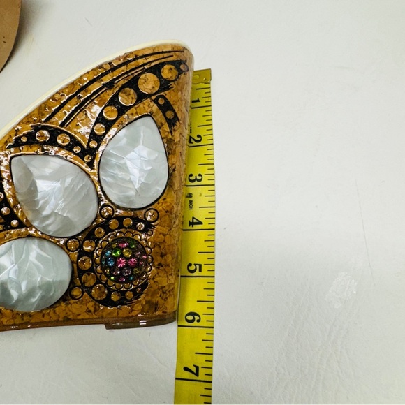 AMARANTI Made in Italy platforms sandals size 38 USA size 7.5/8 multi color - Picture 6 of 7